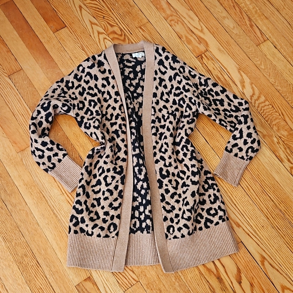 Cheetah warm cardigan